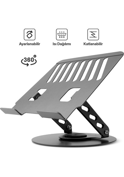 Daytona Power-way 360 Dönebilen Metal Ayarlı Macbook & Notebook Standı