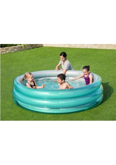 Bestway 51043 Şişme Havuz 201x53cm Yeşil Çok Renkli
