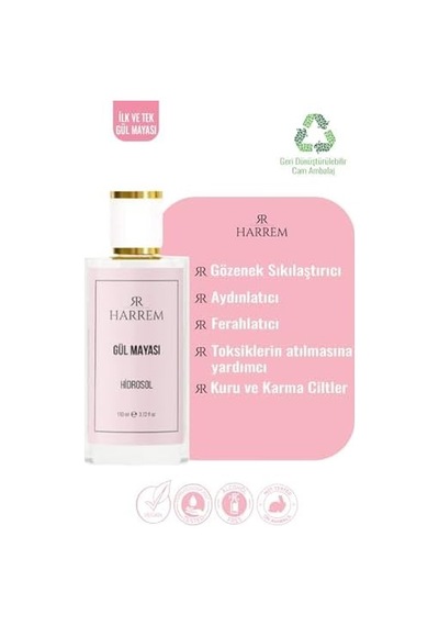 Gül Mayası Suyu Aydınlatıcı Ve Gözenek Sıkılaştırıcı Tonik 110 Ml Açık Beyaz
