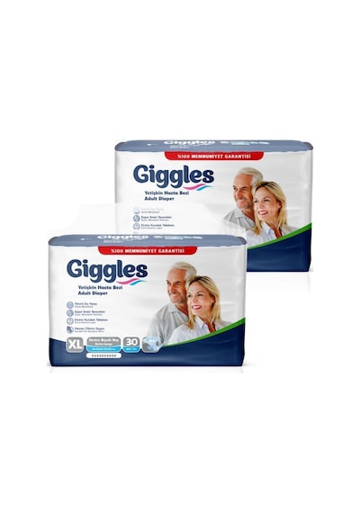 Giggles Yetişkin Bel Bantlı Hasta Bezi Extralarge 60 Adet XL
