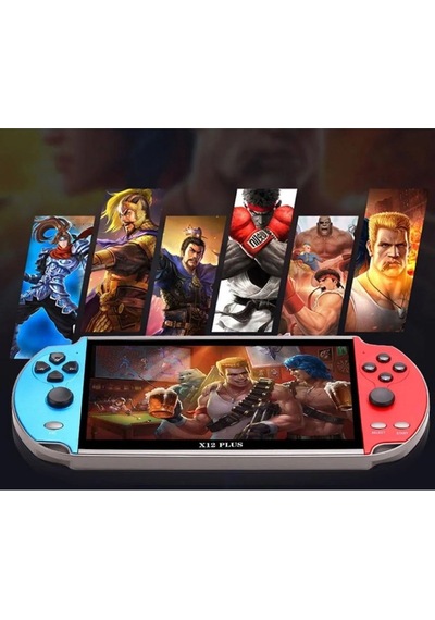 X12 Plus 7'inç Uyumlu Lcd Hd Ekran Tv Out 10000+ Oyunlu Arcade Retro Oyun Konsolu