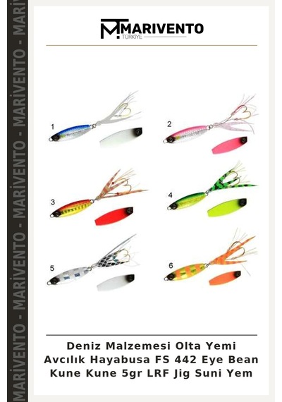 Deniz Malzemesi Olta Yemi Avcılık Hayabusa Fs 442 Eye Bean Kune Kune 5gr Lrf Jig Suni Yem
