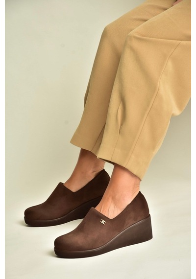 Fox Shoes Z602181602 Kahverengi Süet Günlük Kadın Ayakkabı