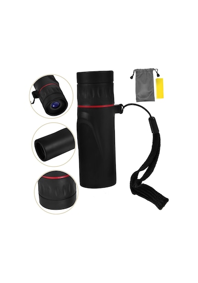 Hymark 100x25 Zoomlu Yüksek Çözünürlüklü Tek Gözlü Monoküler Dürbün Siyah