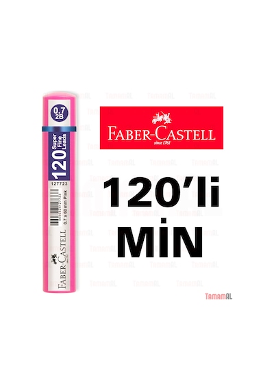 Faber Castell 120'li Min 0.7 Kalem Ucu 4 Adet 1427 8690826127771