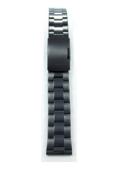 20Mm Siyah Metal Saat Kordonu Çelik Kolçak 1. Kalite Kolçak