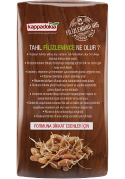 Kappadokia Filizlendirilmiş (Aktive) Buğday Unu 1 KG