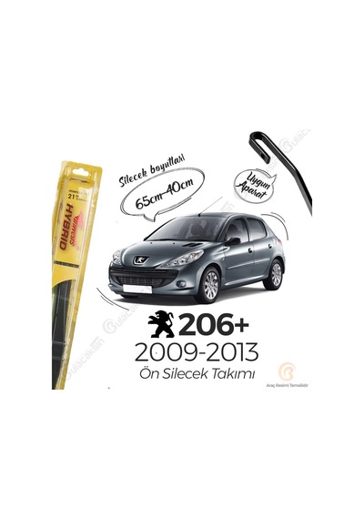 Peugeot 206+ Silecek Takımı 2009-2013 İnwells Hibrit