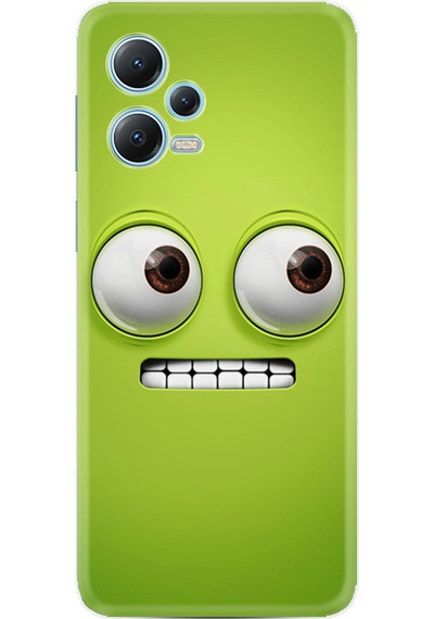 Xiaomi Redmi Note 12 5G Kılıf Resimli Desenli Silikon Platinium Series Green 1832