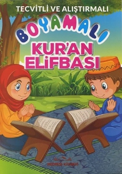 Tecvitli ve Alıştırmalı Boyamalı Kur'an Elifbası- Medrese Kitabevi