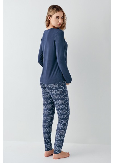 Arnetta Kadın Mavi Pijama Takımı Ar3400-s-v1 Mavi