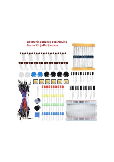 Elektronik Başlangıç Seti Arduino Starter Kit Şeffaf Çantada