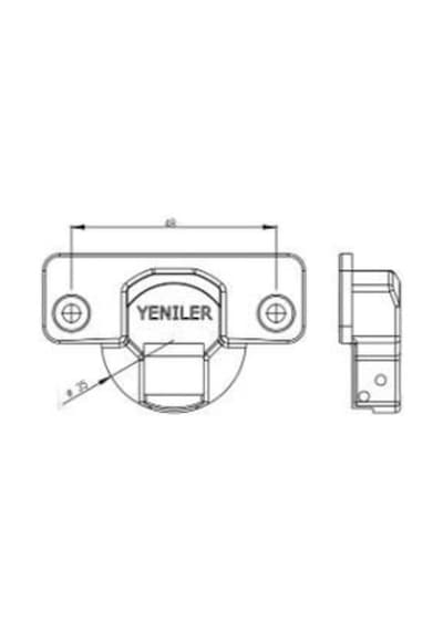 Yeniler Dolap Kapak Menteşesi Düz