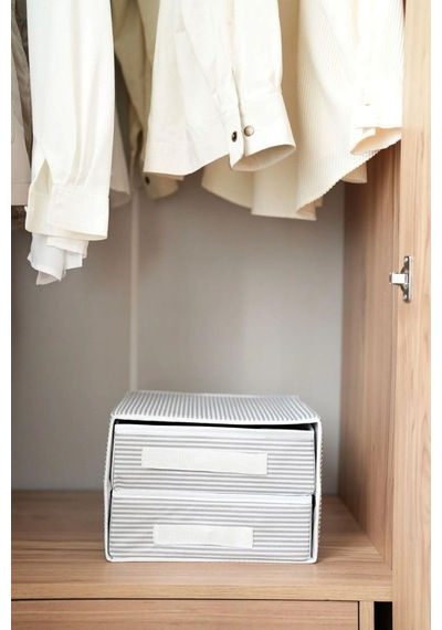 Dolap İçi Kumaş Kaplamalı Mini Çekmece Organizer, Çekmeceli Dolap İçi Düzenleyici, İç Çamaşırı Çorap Tek Diğer