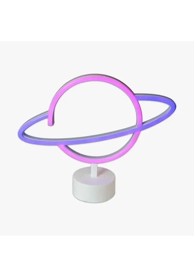 Hubrendy Emin Neon Işıklı Satürn Lamba Pil + Usb 16022316