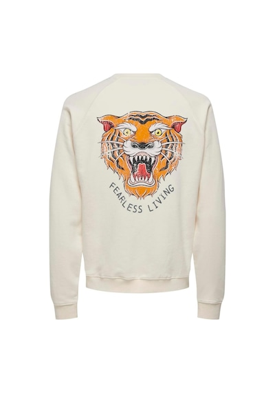 Only & Sons Onsmıchı Lıfe Reg Crew Neck Sweat Krem 22030618 001