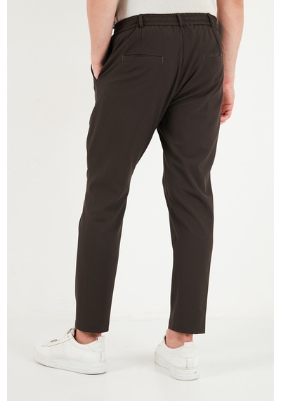 Buratti Regular Fit Belden Bağlamalı Düz Paça Pantolon Erkek Pantolon Cf26w6111111 Koyu Kahve