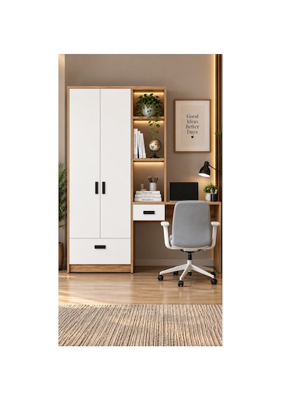 Tokyo Kitaplıklı Çalışma Masası Ve 2 Kapaklı Dolap Seti Ceviz Gövde Beyaz Kapak Atlantik Çam - Beyaz - 887787959 Atlantik Çam - Beyaz Tokyo Kitaplıklı Çalışma Masası Ve 2 Kapaklı Dolap Seti Ceviz Gövde Beyaz Kapak Atlantik Çam - Beyaz - 887787959 Atlantik Çam - Beyaz