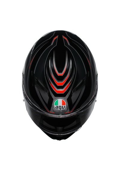Agv K3 Syth Black Red Kapalı Kask Renkli