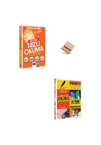Yargı Lgs 2027 8. Sınıf Hızlı Okuma Ve Atasözleri Deyimler + Telefon Standı