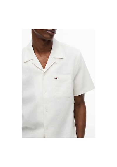Tommy Hilfiger Erkek Tjm Reg Lınen Blend Camp Ss Ext Dm0dm23058-thybl-16182 Beyaz