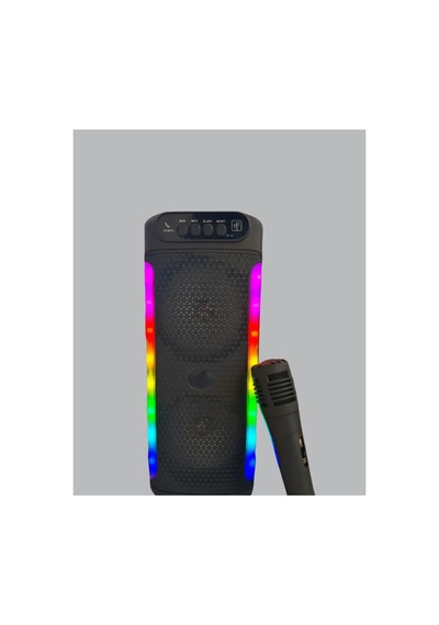 Rgb Işıklı Çift Hoparlörlü Taşınabilir Bluetooth Speaker Ve Mikrofon Yeni Ne - Hs08372823-8