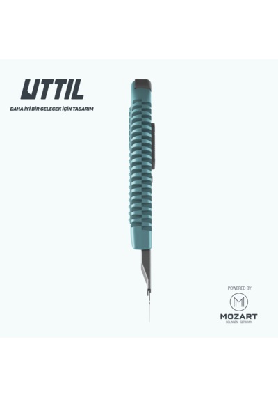 UTTIL Nmuk03 18 Mm Plastik Gövde, Çelik Kızak Maket Bıçağı