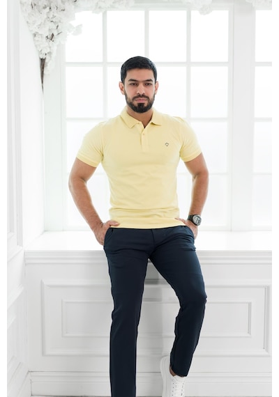 Paul Martin Polo Yaka Regular Fit T-Shirt Sarı