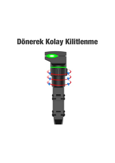 ALLY 360 Dönebilen Multifonksiyonel Dikiz Aynası Araç Telefon Tut