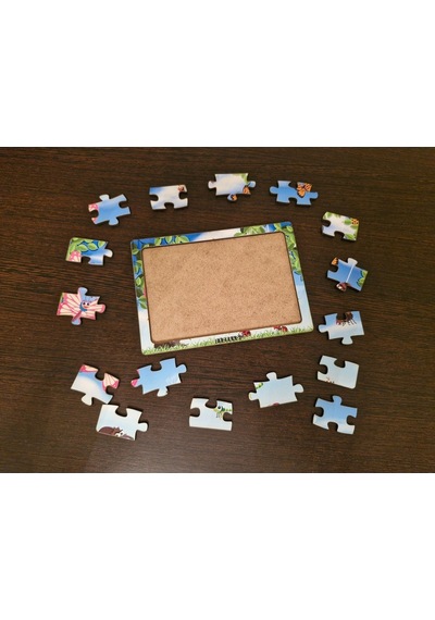 Kelebekler - 16 Parça Eğitici Öğretici Ahşap Çocuk Puzzle Yapboz Bebek Çocuk Oyuncak