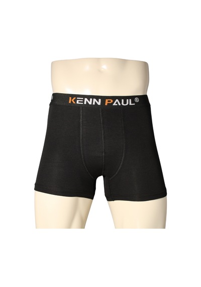 Kenn Paul Erkek Siyah Premium Modal Boxer Yumuşak Kumaş Modern Boxer Siyah