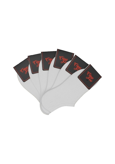 Cf Colour Feet Cf 6'Lı Paket Düz Beyaz Kadın Çorap Beyaz
