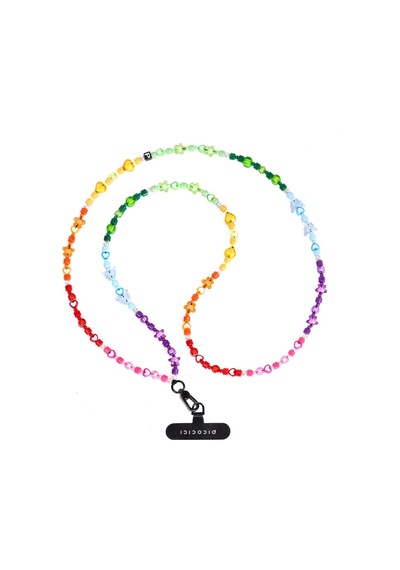 Lexroo Renkli Taş Tasarımlı Rainbow Star Telefon Boyun Askı İpi - Colorful