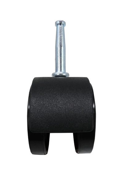 Lexroo Hardware 9406 2 İnç Ofis Sandalyesi Tekerleği, Frenli Çift Tekerlek, 5/16 İnç Şaft Çapı 3,6 İnç İla 7,87 İnç