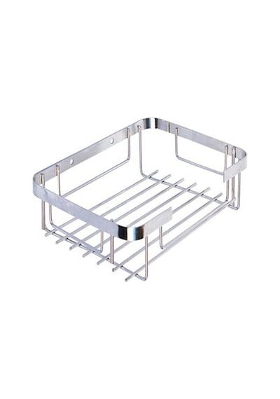 Paslanmaz Kare 304 Kalite Şampuanlık Tekli 22x15 cm