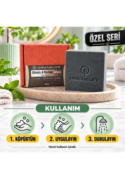 Gümüş & Karbon Sabunu Özel Seri