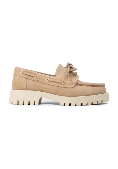 Deery Kadın Hakiki Süet Bej Marin Loafer - 02036zbejc01