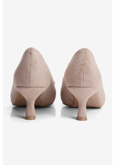 Mubiano Kadın Süet Topuklu Ayakkabı Stiletto Sivri Burun Fiyonk Ve Örgü Detaylı Lily Vizon Mubiano Kadın Süet Topuklu Ayakkabı Stiletto Sivri Burun Fiyonk Ve Örgü Detaylı Lily Vizon
