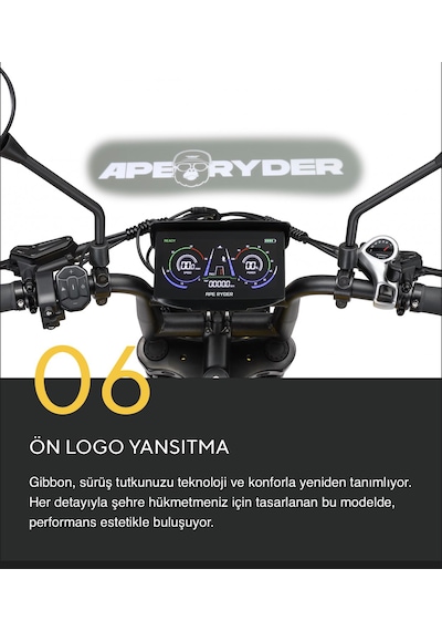 Ape Ryder Gibbon Ultra Ayna Hediyeli Açık Sarı