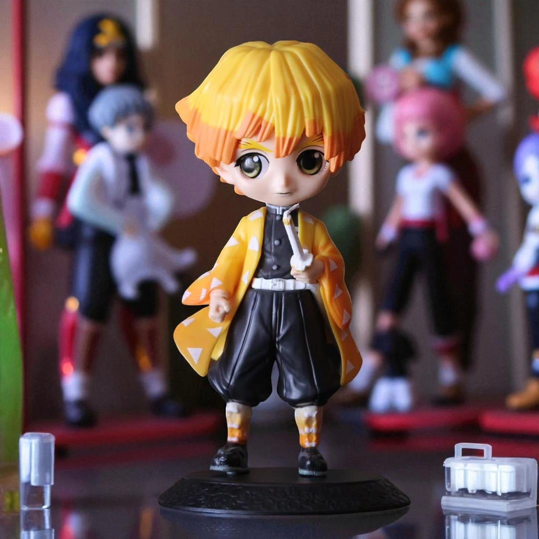 Demon Slayer Kimetsu No Yaiba Zenitsu Agatsuma Anime Karakter Figür Oyuncak Koleksiyonluk Biblo 15cm Demon Slayer