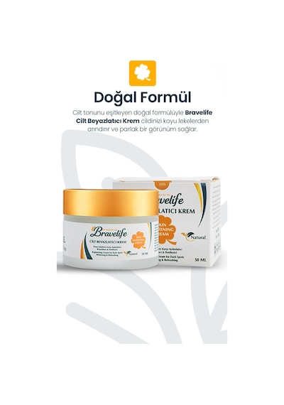 Aydınlatıcı Eşitleyici Nemlendirici A-b5-e Vitamin Arbutin Panthenol Vegan Cilt Beyazlatıcı Krem 50 Ml