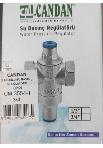 Candan Su Basınç Regülatörü 3/4 Düşürücü Rekorlu