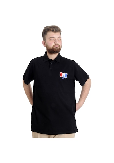 Mode Xl Büyük Beden Erkek T-Shirt Polo Absolute Destıny 23335 Siyah 001
