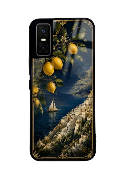 İnfinix Gt 30 Pro Lemon Coast Dream Tasarımlı Glossy Telefon Kılıfı Blue