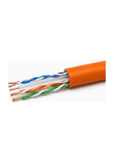Cat6 305 Metre Dış Ortam 0,47mm Çift Ceketli Çift Katman Outdoor Cat6 Kablo 305mt Kutu