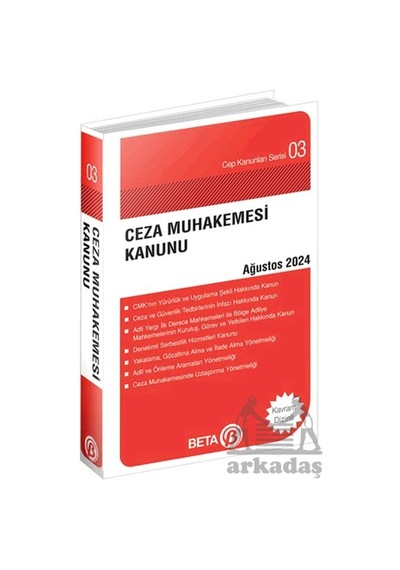 Ceza Muhakemesi Kanunu Ağustos 2024 - Cep Kanunları Serisi Beta Yayınları Kolektif