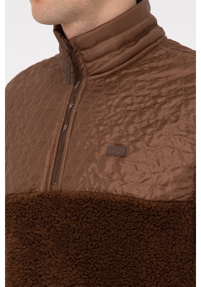 U.s. Polo Assn. Erkek Kahverengi Sweatshirt 50309995-vr029 Kahverengı