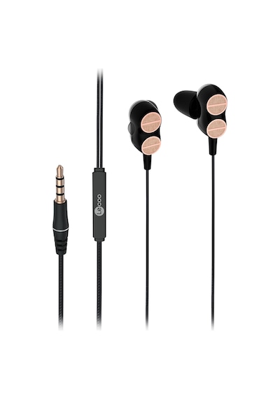 Lecoo EH102 Kablolu 3.5mm Jacklı Kulak İçi Mikrofonlu Dual Driver Kulaklık