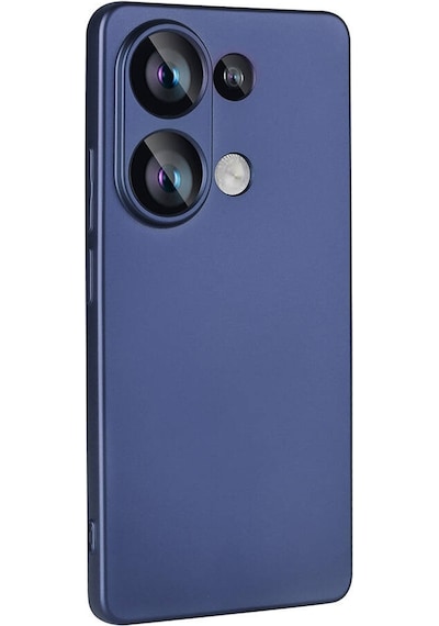 Noktaks - Redmi Note 13 4g Uyumlu - Kılıf Mat Soft Esnek Premier Silikon Kapak - T32203 - Lacivert Lacivert