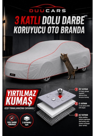 Opel Senator 3 Katlı Dolu Darbe Ve Güneş Koruyucu Oto Branda